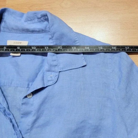 J. Crew Classic Button Up Linen Shirt | Size: 0 - Picture 7 of 15